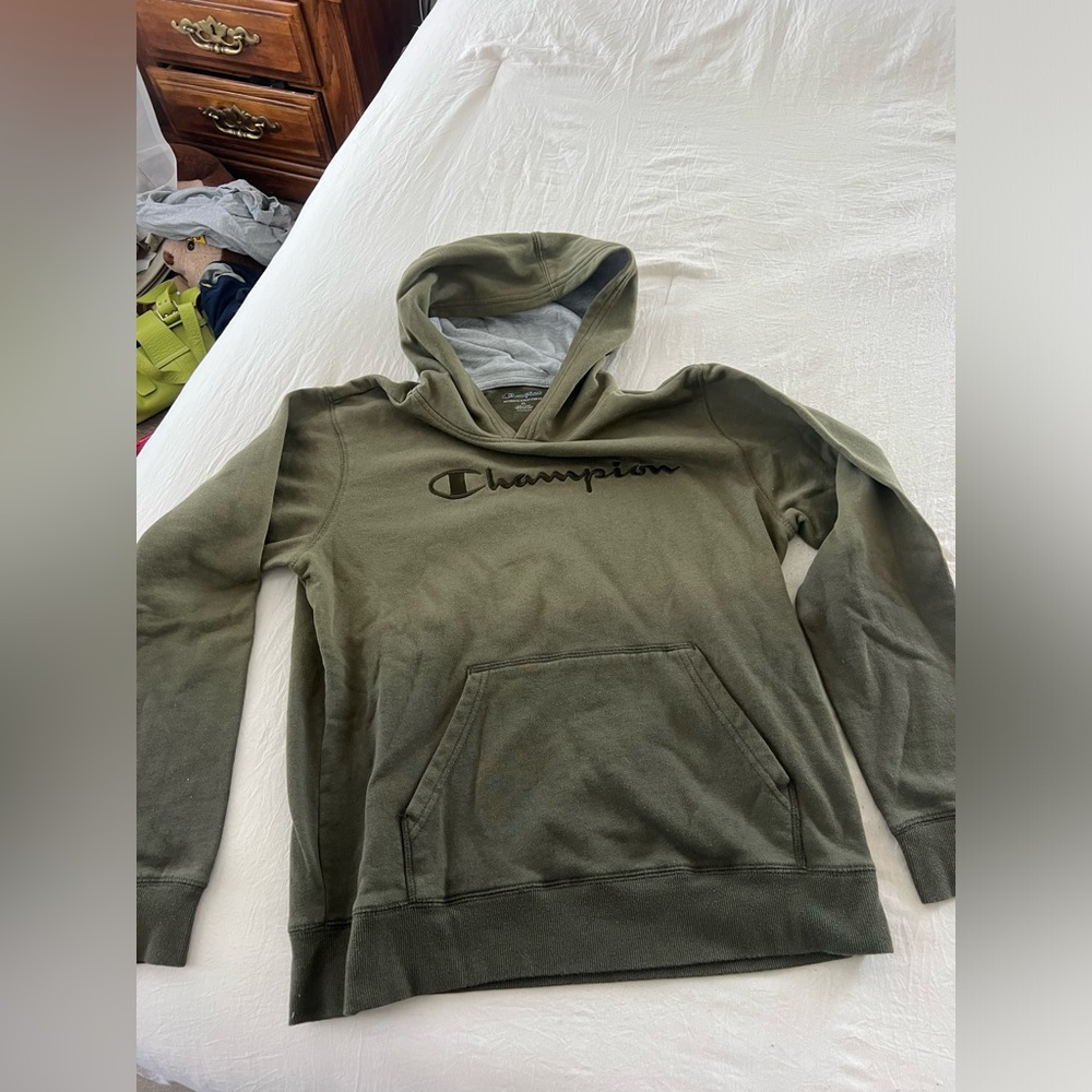 Khaki Champion hoodie #hoodie size XL